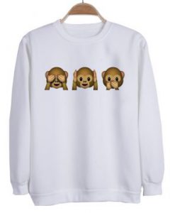 emoji monkey Sweatshirt FD2D