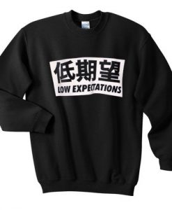 low expectations sweatshirt EL3D