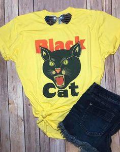 Black Cat Tshirt EL13J0