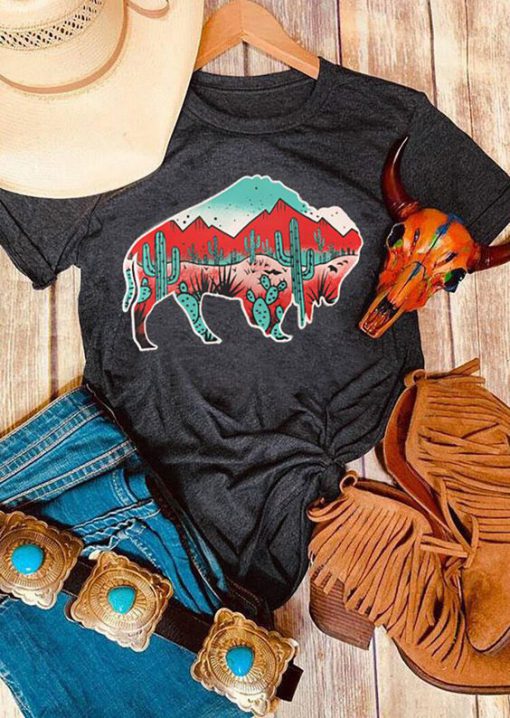 Buffalo Cactus T-Shirt FD22J0.jpg