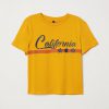 California Yellow tshirt FD18J0