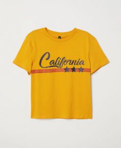 California Yellow tshirt FD18J0
