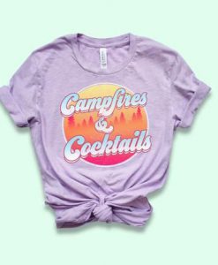Campfires And Cocktails Tshirt FD21J0