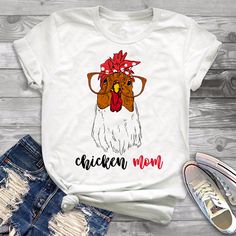 Chicken Mom Tshirt EL30J0