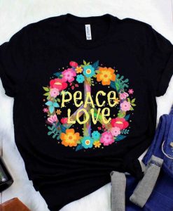 Flower Peace Love tshirt FD17J0