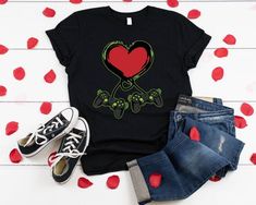 Gamer Heart Tshirt EL30J0