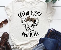 Gettin Piggy Tshirt EL22J0