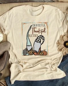 Grateful Thankful Tshirt EL24J0