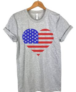 Love American flag tshirt Fd27J0