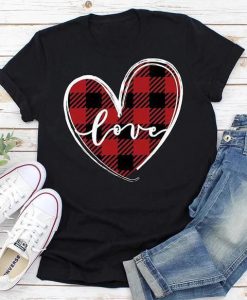 Love Heart Baseball Valentine T-Shirt FD7J0