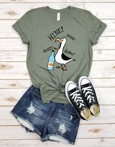 Nemo And Seagull Wine Tshirt EL30J0