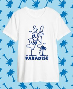 Paradise White tshirt Fd18J0