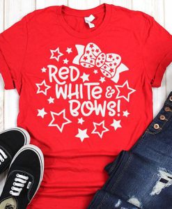 Red White and Bows Tshirt FD27J0