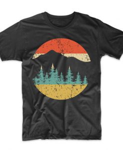 Retro Mountains and Trees Tshirt Fd22J0.jpg