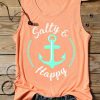 Salty and Happy Anchor Tank Top SR21J0