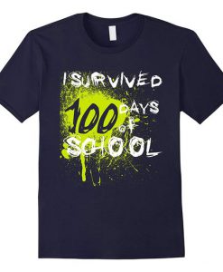 Survived 100 Days School Tshirt FD17J0