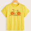 bicycle Orange Tshirt FD18J0