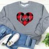 Buffalo Plaid Love Sweatshirt EL5F0