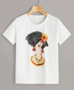 Figure Print Tee shirt FD5F0