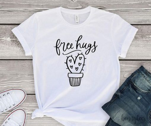 Free hugs T shirt SR6F0