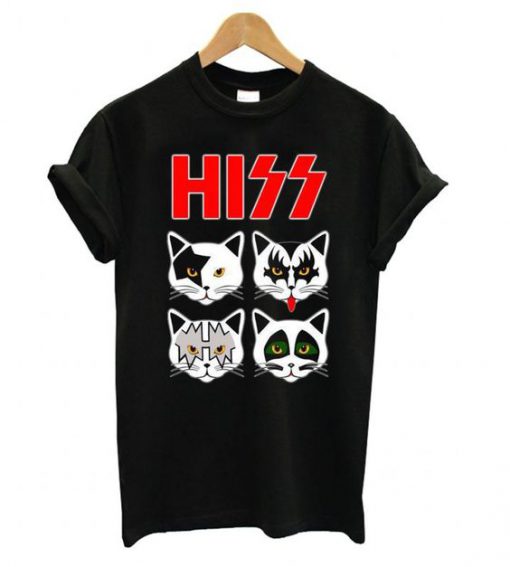 Hiss Kiss Cats T Shirt SR2F0