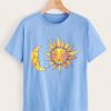 Sun & Moon Print Tshirt FD6F0