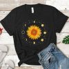 Sunflower and period moon cycle shirt FD5F0