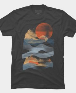 Sunset Design Tshirt Fd4F0