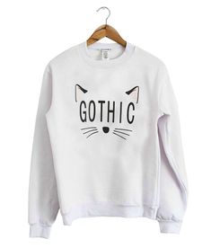 Gothic Cat Sweatshirt TA18M0