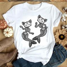 Hot Kitty Cat Mermaid Tshirt TA10M0