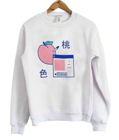 Japanese Milk And Peach Sweatshirt TA18M0