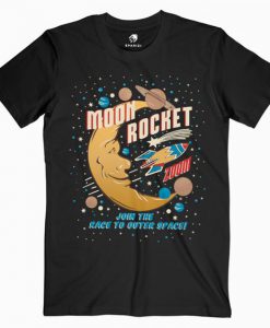 Moon Rocket Vintage T Shirt AF24M0