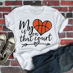 My Heart Is On That Court Tshirt TA10M0