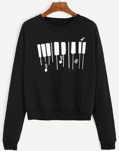 Piano Keyboard Sweatshirt TA18M0