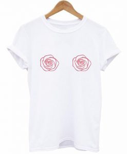 Red Roses Boobs T-Shirt AF24M0
