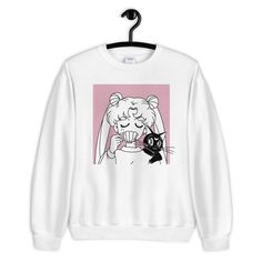 Sailor Moon And Luna Sweatshirt TA18M0