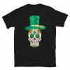 Sugar Skull Saint Patricks Day Party T-Shirt AF24M0