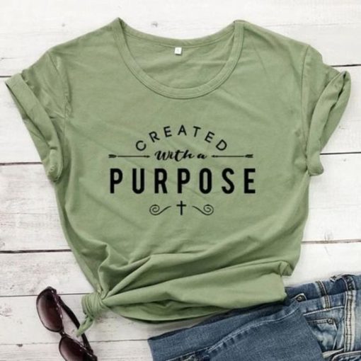 Created With A Purpose Tshirt YT13A0