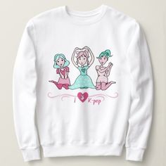 Cute I Love Kpop Sweatshirt TU2A0