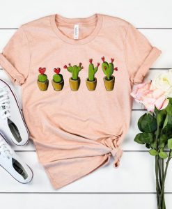 Heart Cactus Valentine Shirt YT13A0