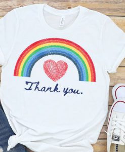 Rainbow Hearts Thank You Shirt FD11JL0