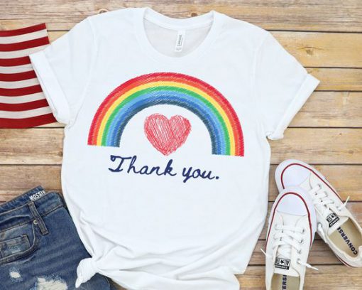 Rainbow Hearts Thank You Shirt FD11JL0