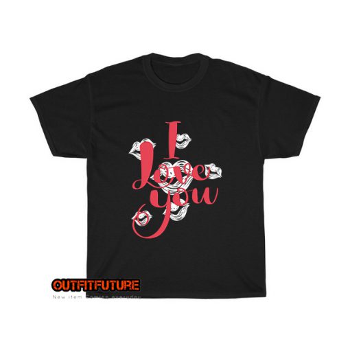 I-love-You-with-lip-illustration-T-Shirt EL18D0