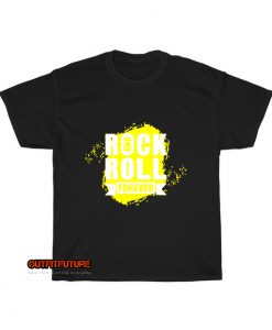 Rock and roll forever typography T-Shirt EL13D0