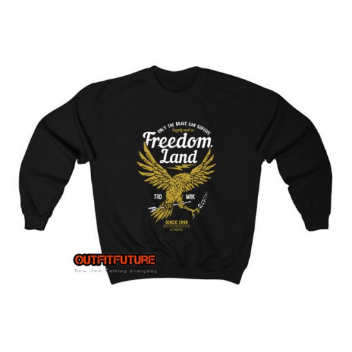 freedom eagle emblem shield Sweatshirt EL9D0