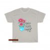 hand drawn flowers in the pocket T-Shirt EL13D0