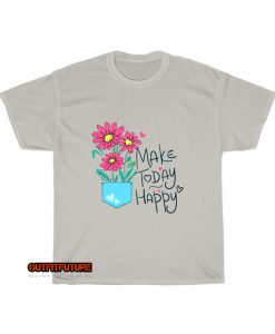 hand drawn flowers in the pocket T-Shirt EL13D0