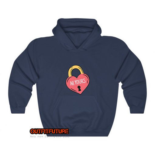 illustration-of-a-heart-in-a-padlock-Hoodie EL18D0