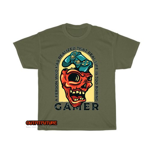illustration skull gamer T-Shirt EL5D0