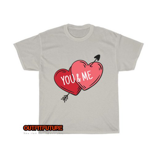 illustration-you-and-me-whit-love-T-Shirt EL18D0